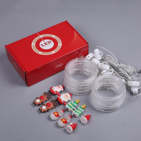 TwinkleJoy Julbelysning – LED-ljusslinga med festliga figurer Carvallo