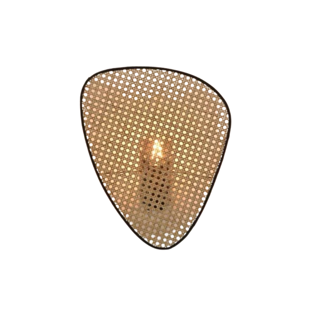 Carvallo – Stilig vägglampa med vävd skärm och mjuk omgivande belysning Carvallo