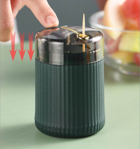 Push Automatisk Tandpetardispenser-Kitchen-Hemnix-Grön-Hemnix