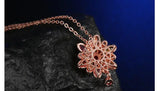 Skimrande Zircon Floral Halsband