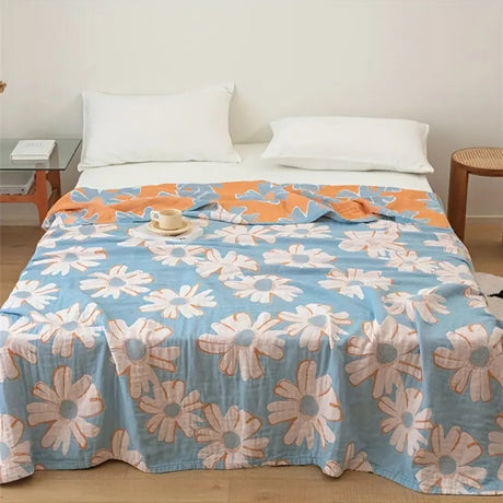 Sommarredo Daisy Bomullspläd Carvallo