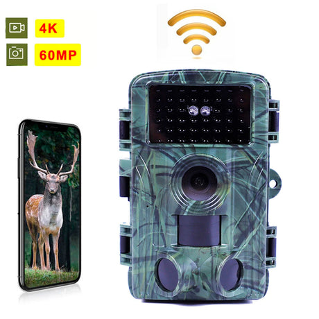 4K Ultra HD Jakt Trail Kamera med WIFI & Live Nattvision Streaming Carvallo