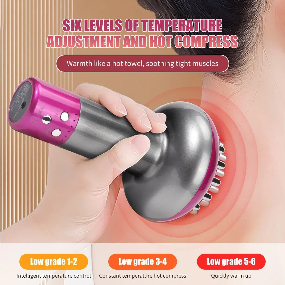 Mikroströmsterapi Massager: EMS, Värme, Guasha, Detox & Slimning Carvallo