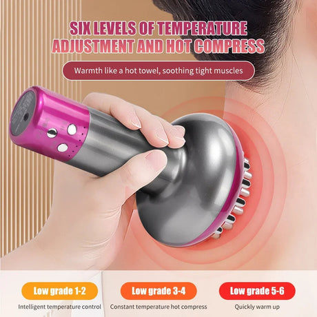 Mikroströmsterapi Massager: EMS, Värme, Guasha, Detox & Slimning Carvallo