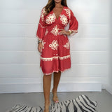 Dakota™ Boho Midiklänning-Hemnix-Corralröd-S-Hemnix