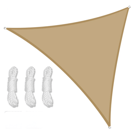 Triangulärt Vattentät Solsegel-Kök-BB-Sand-200x200x200 cm-Hemnix