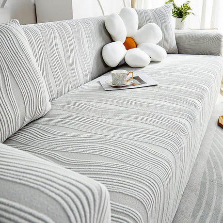 Jacquard Stretch Full-Cover Anti-scratch Soffaöverdrag Mjuk Djurvänlig Carvallo