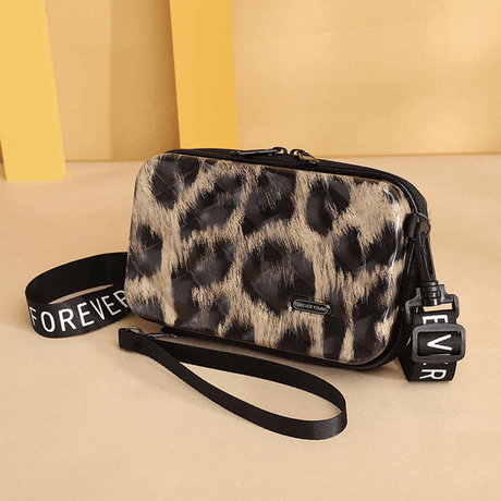 Miniatyrresväska Crossbody Bag-Personligt-BB-Diamant-Leopardmönster-Hemnix