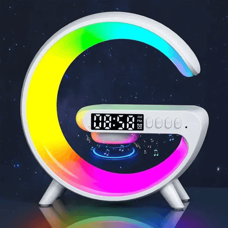 Multifunktionell Trådlös RGB Nattlampa Laddningsplatta-telefonladdare-BB-Hemnix