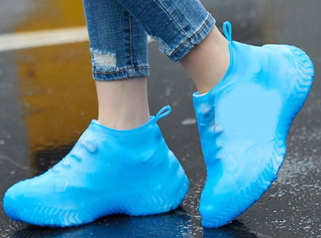 Återanvändbara Vattentäta Skoöverdrag-Shoes for Women-Hemnix-Blå-Liten (26-32)-Hemnix