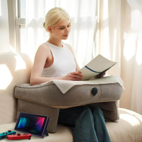 Uppblåsbart Ergonomiskt Bärbart Skrivbord | Komfort & Hållning i Sängen eller Soffan – För Arbete, Läsning & Avkoppling-Kök-BB-Hemnix