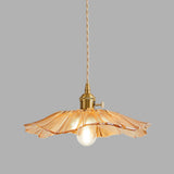 Vintage Floral Glass Pendant Light Fixture for Dining Room - Elegant Retro Design to Illuminate Your Space Carvallo