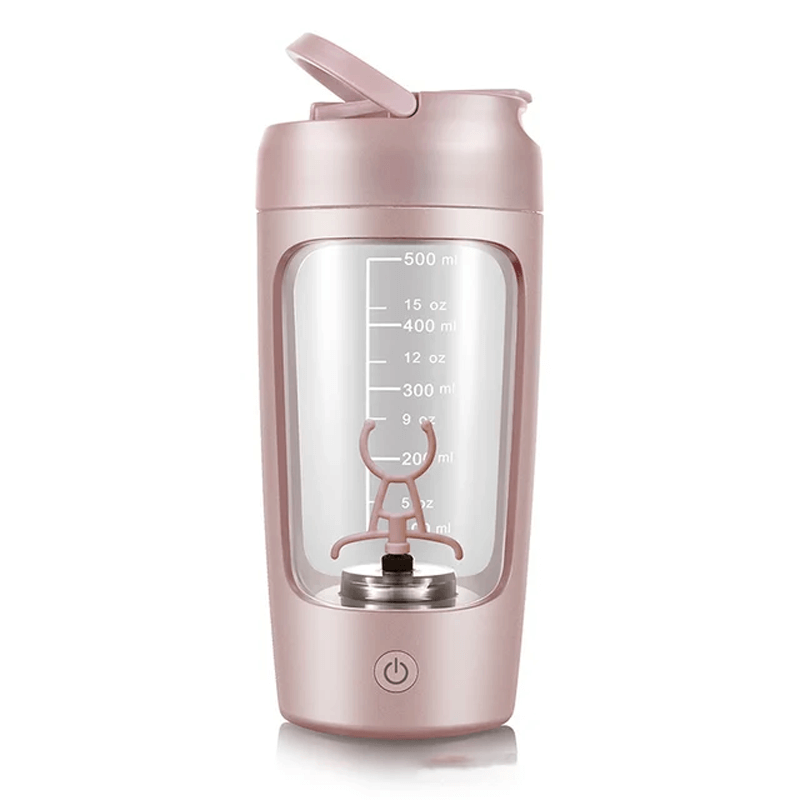 1200mAh USB-elektrisk Proteinshakerflaska 650 ml-Sällskapsspel-BB-Rosa-Mixerflaska-Hemnix
