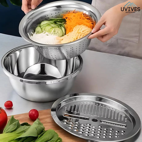 Carvallo - 6-i-1-bassäng i rostfritt stål Carvallo