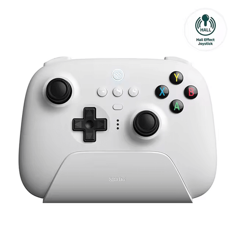 Ultimat 2.4G Trådlös Kontroller - Hall Effect Joystick Uppgradering för PC, Steam Deck & Android Spel-Sällskapsspel-BB-Vit-Hemnix