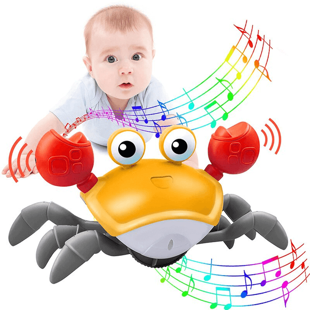 Musikalisk Krabblemma – Interaktiv och Laddningsbar Baby Leksak-0-3 År-BB-Hemnix