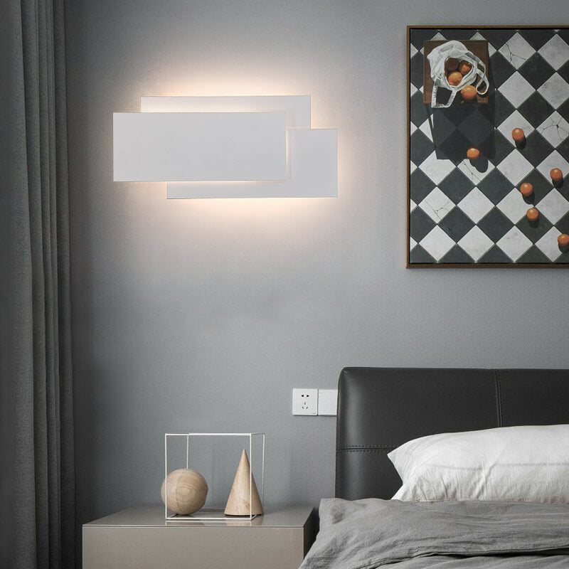 NovaGlow - Modern LED Vägglampa Med Fyrkantig Design För Stilig Stämning Carvallo