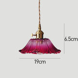 Vintage Floral Glass Pendant Light Fixture for Dining Room - Elegant Retro Design to Illuminate Your Space Carvallo
