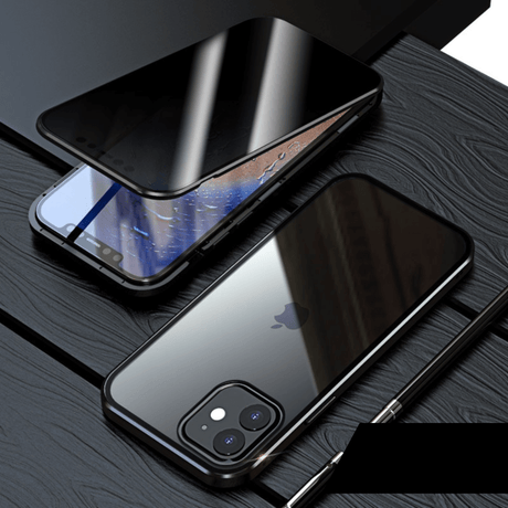 Anti-Spaning Magnetisk Telefonväska-Phone Accessories-Hemnix-Svart-För iPhone 12-Hemnix