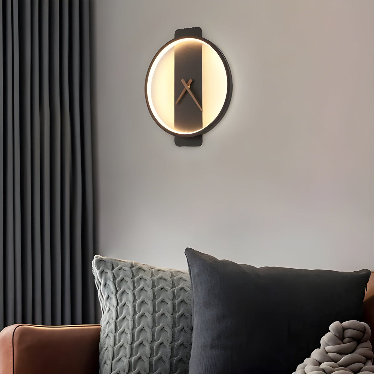 TimeLight - Modern justerbar LED-vägglampa i klockform Carvallo