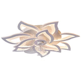 Takfläktlampa med blommig LED-design Carvallo