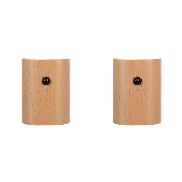 LED vägglampa i trä – Med rörelsesensor & USB | För hall & trappa Carvallo