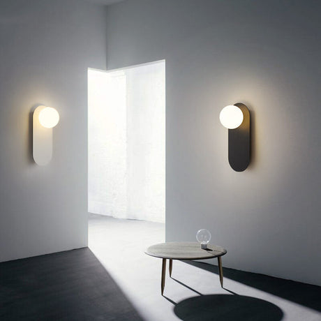 Vägglampa Modern Glasglob Metall Design Carvallo