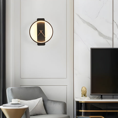 TimeLight - Modern justerbar LED-vägglampa i klockform Carvallo