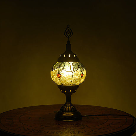 Vintage turkisk emalj järn bordslampa – tidlös One-Light Design MILA Sverige