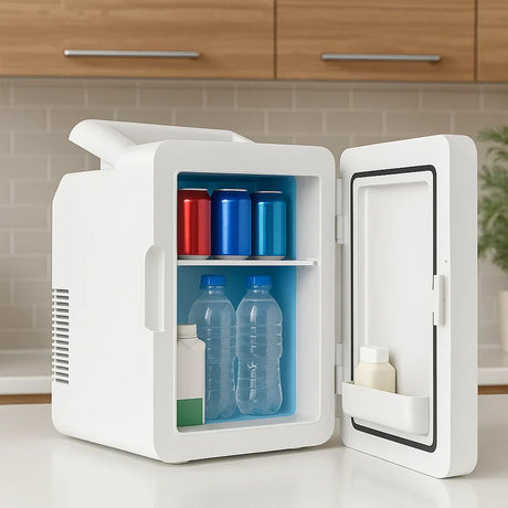 Mini Kylskåp Spegeldörr Portabel 12L Kylare Carvallo