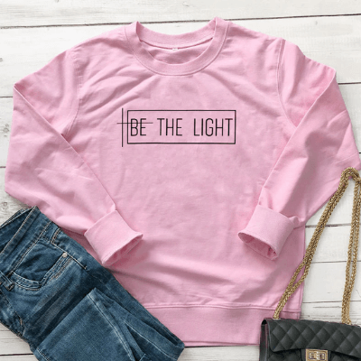 Be the Light tröja-Clothes for women-Bellasverige-Rosa-M-Hemnix