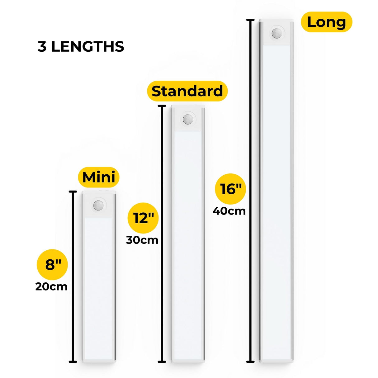 EasyLight - LED-list med rörelsesensor trådlös - Problemlös utan kablar Carvallo