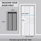 Magnetisk Myggnät för Dörr med Automatisk Stängning | Insektsnät med Magnetlås – Myggskydd för Altan, Balkong & Entré (Flera Storlekar)-Kök-BB-Hemnix