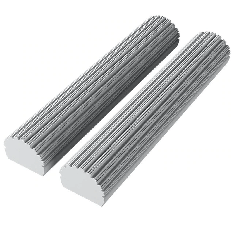 Självpressande Mopp med Teleskopskaft – Hopfällbar Bomullsmopp för Effektiv Golvrengöring & Torkning-fönsterputsare-BB-2 Endast mopphuvuden-Hemnix