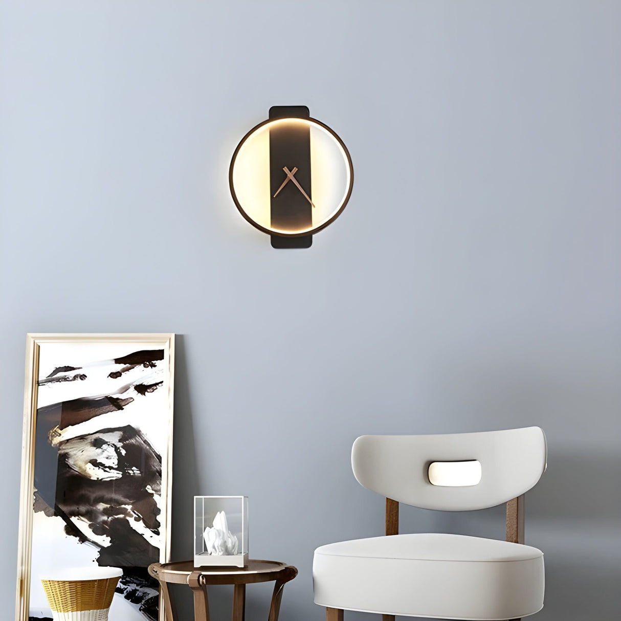 TimeLight - Modern justerbar LED-vägglampa i klockform Carvallo