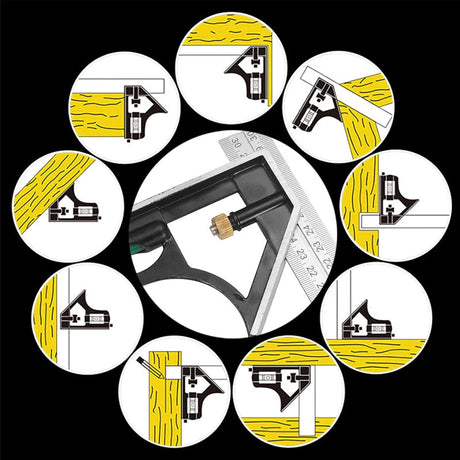 Carvallo - Rörligt vinkellinjal-set Carvallo