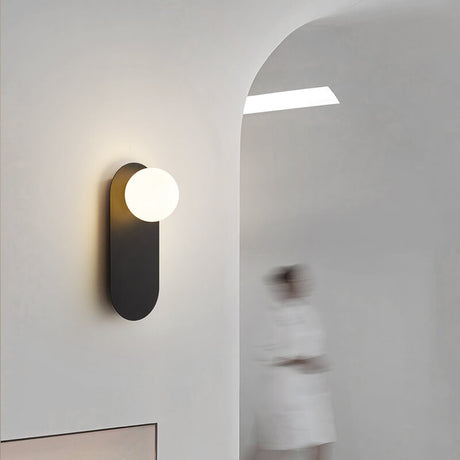 Vägglampa Modern Glasglob Metall Design Carvallo