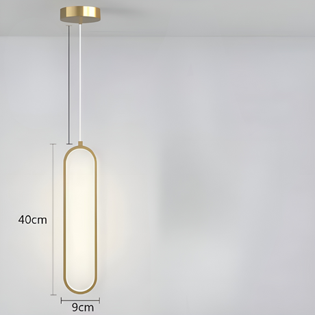 GildedGlow Light - Dekorativ LED-Hänglampa Carvallo