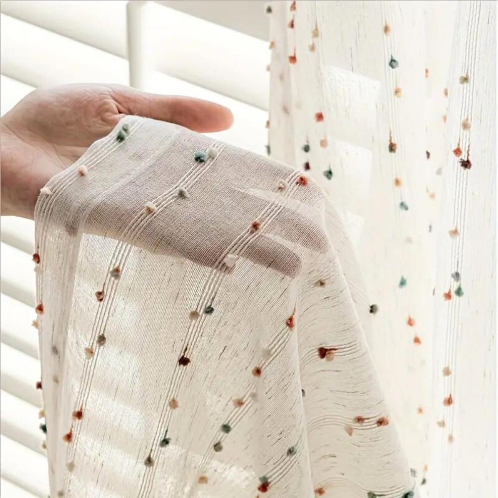 Sugar Bean Regnbåge Tyll Gardin Carvallo