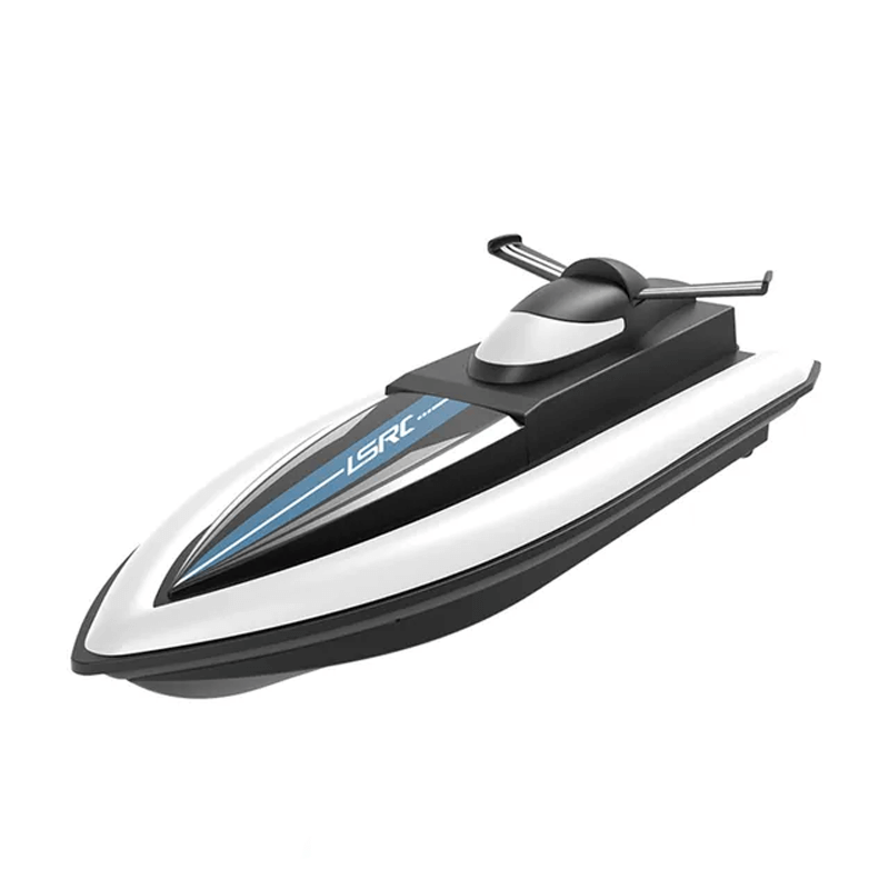 Snabb Fjärrstyrd Båt – 25km/h Racerbåt med IPX4 Vattentäthet och Vattenkylningssystem-Radiostyrt-BB-Svart-Hemnix