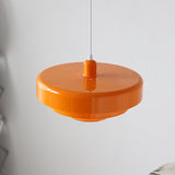 Pendellampa Mid-Century Orange Metallupphängning Carvallo