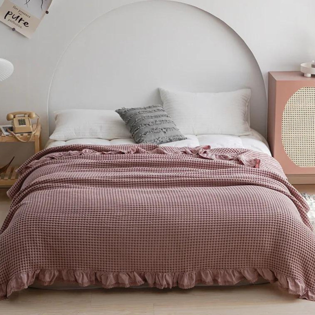 Olivia Waffle Kastanjefilt Carvallo