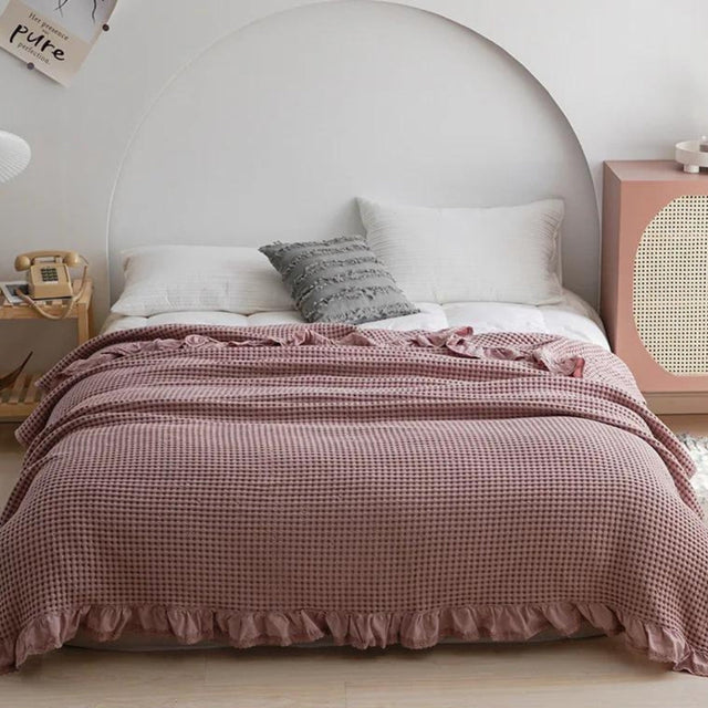 Olivia Waffle Kastanjefilt Carvallo