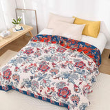 Retro Botanica Bliss Cotton Blanket Carvallo