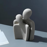 Romantic couple ceramic sculpture Carvallo