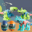 Dinosaurägg Byggsats - Överraskningsägg med Byggklossar, Skruva Isär och Montera Dina Egna Dinosaurier, DIY Blindbox Leksak för Barn-Byggsats-BB-Hemnix