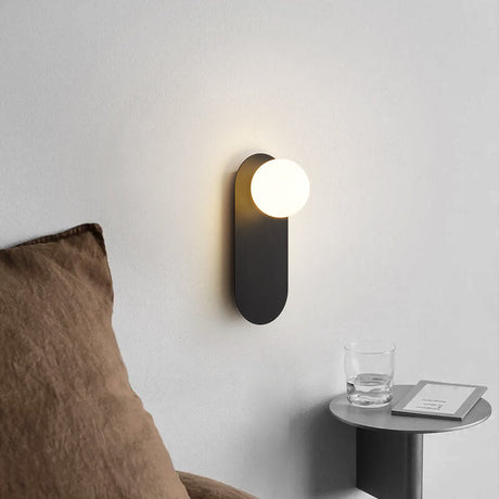 Vägglampa Modern Glasglob Metall Design Carvallo