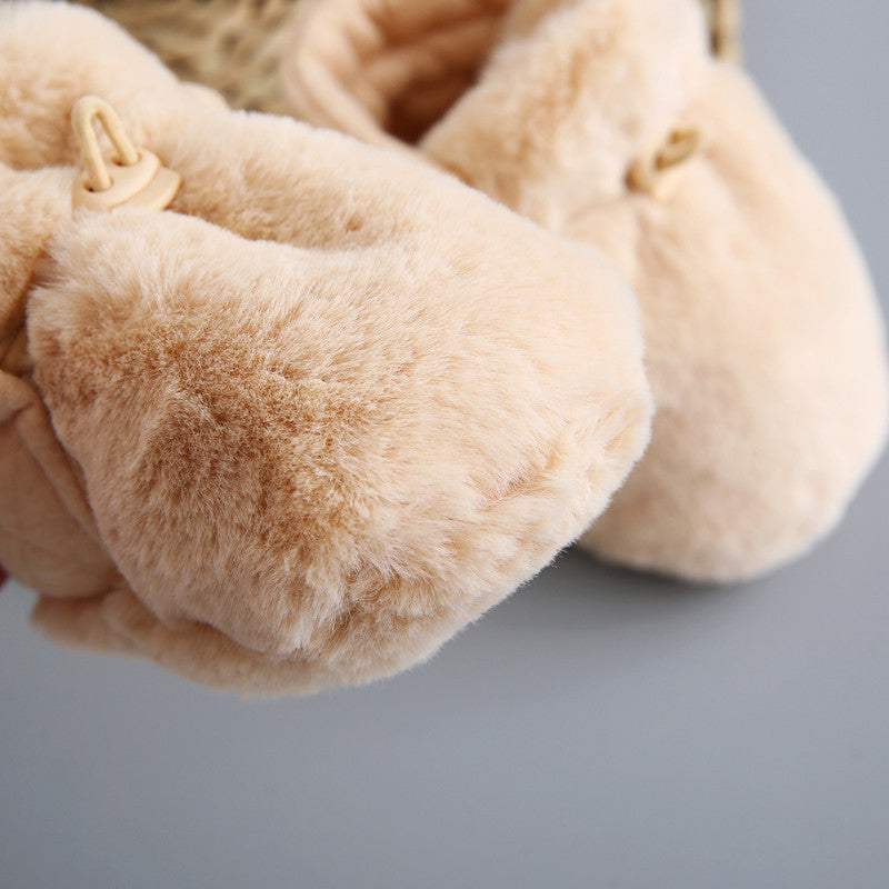 Carvallo - Baby Cartoon Plush Cotton Toddler Shoes Carvallo
