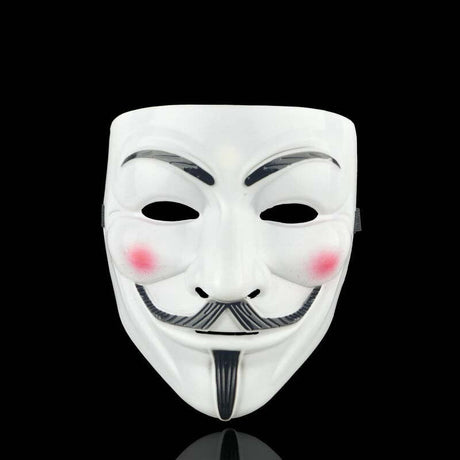 V For Vendetta Mask-Utklädnad-BB-Vit-Hemnix