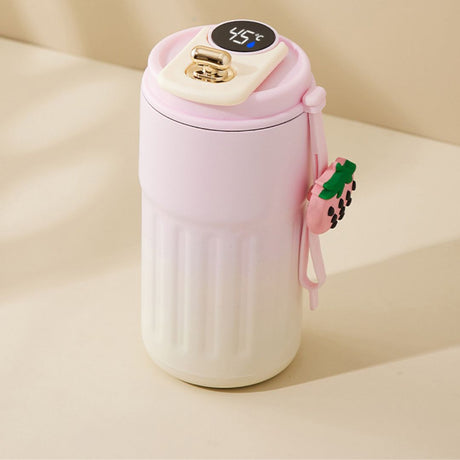 Rostfritt stål kaffekopp med LED temperaturvisning 450 ML Carvallo